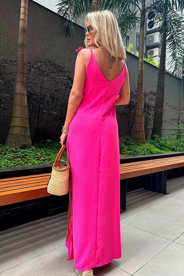 Vestido Longo Resort Pink: Os Vestidos 100% Poliéster mais estilosos você  encontra aqui! - Vestido Longo Resort Pink - AMÔ BRAND