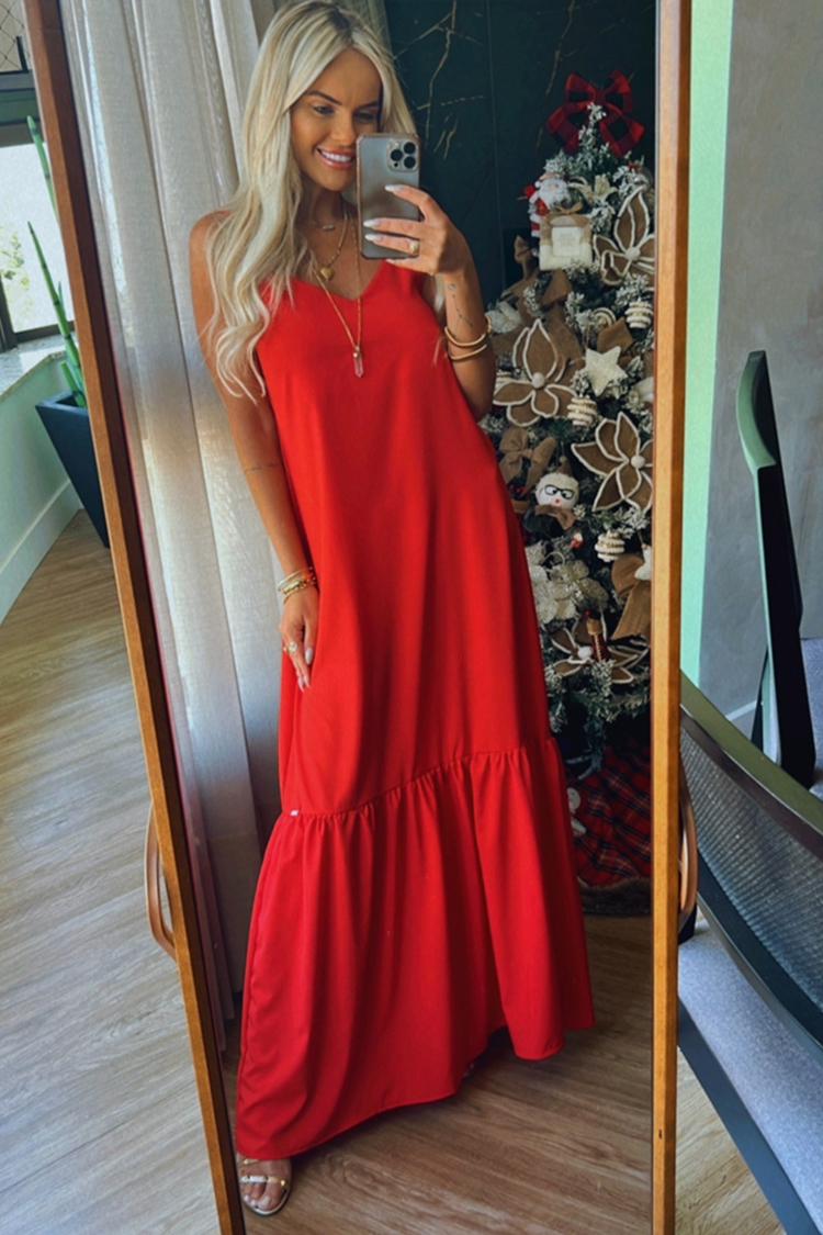 VESTIDOS V3000 ROJO S